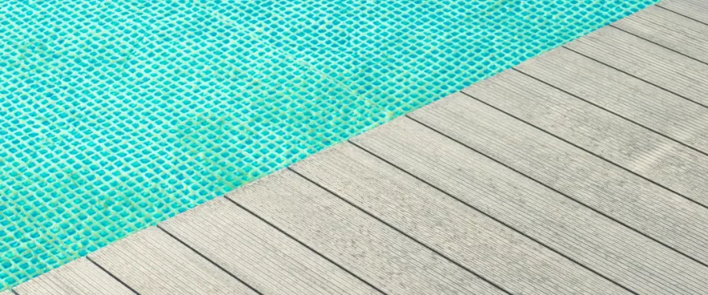 pvc decking by the pool